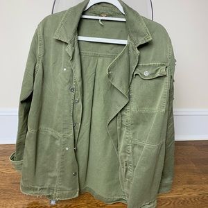 Free People Embellished Military Jacket/Shirt